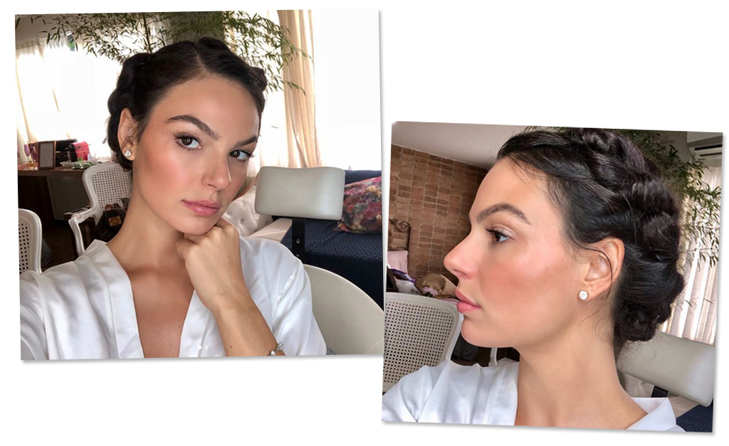 Beauty artist entrega a beleza com cara de ‘eu que fiz’ de Isis Valverde em seu casamento
