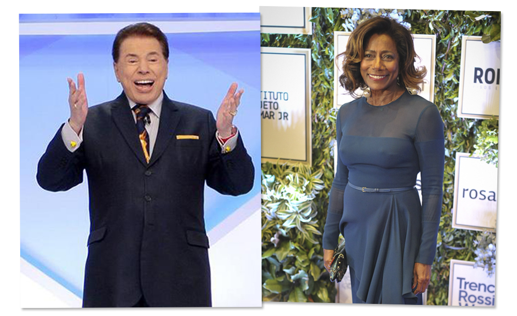 Glória Maria arremata encontro com Silvio Santos e diz: “Quero ver se é aquele biruta que a gente vê no ar”