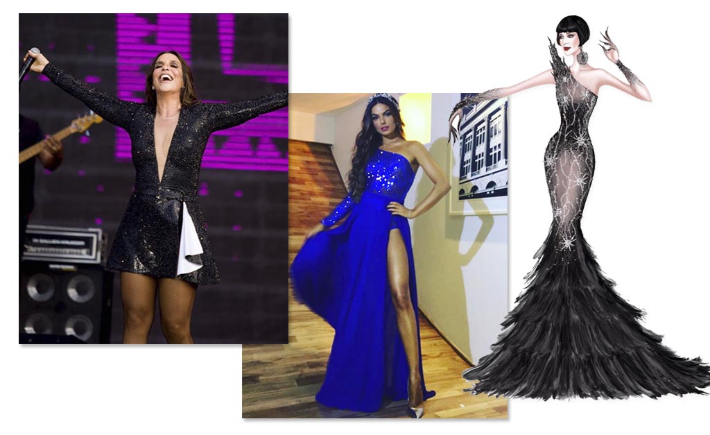 Estilista de Ivete Sangalo só atende com hora marcada e cobra a partir de R$ 3 mil por um vestido. Que tal?