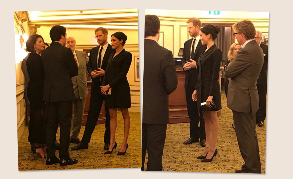 Meghan Markle aposta em minivestido para assistir musical ao lado do marido