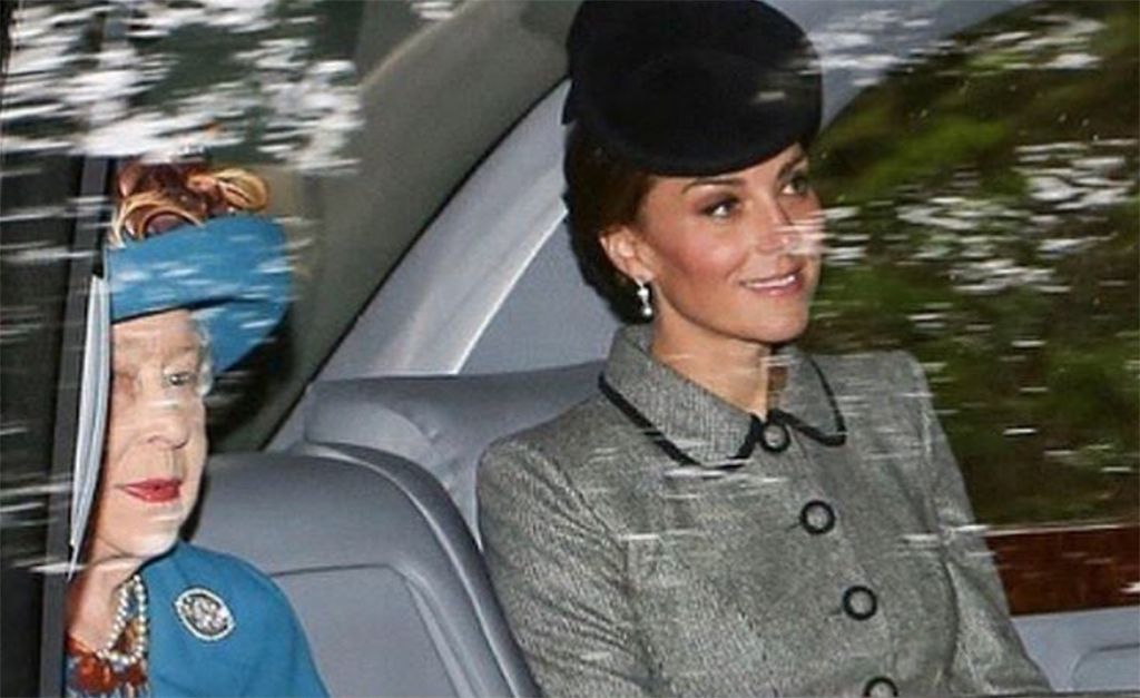 Kate Middleton invade a caixa de joias da família real e pega brincos da rainha… De novo?
