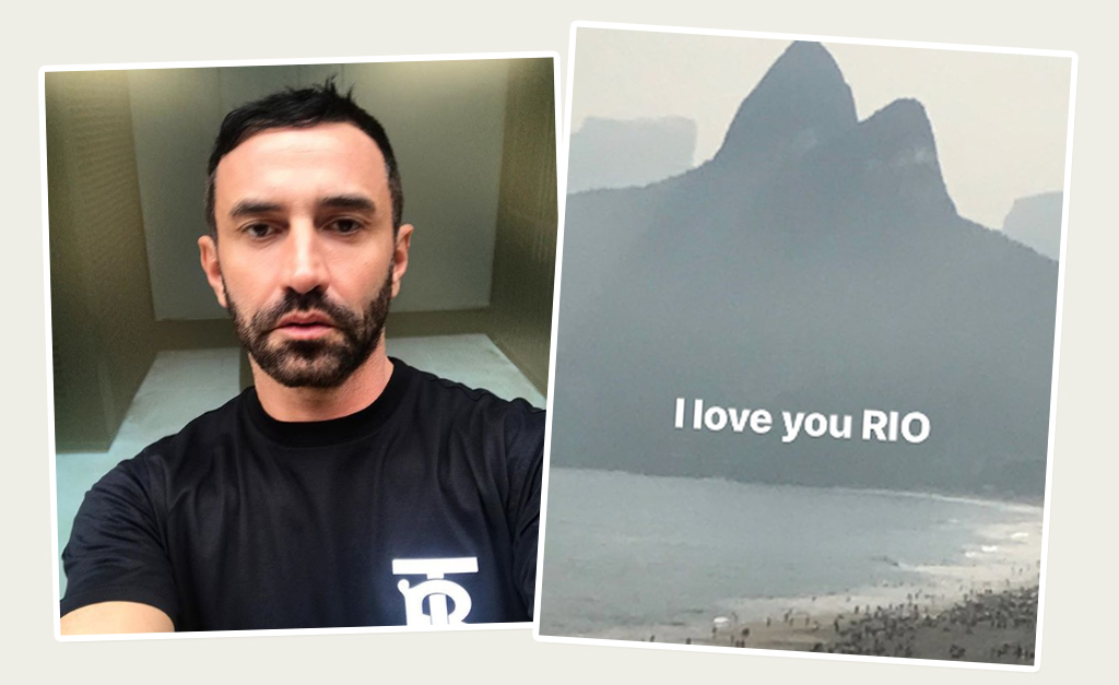 Depois de estreia de sucesso na Burberry, Riccardo Tisci curte férias onde? No Rio de Janeiro…