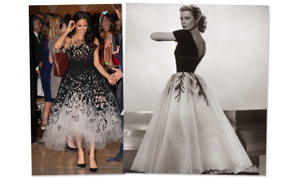 Meghan Markle usa vestido de gala e é comparada a Grace Kelly. Concorda?
