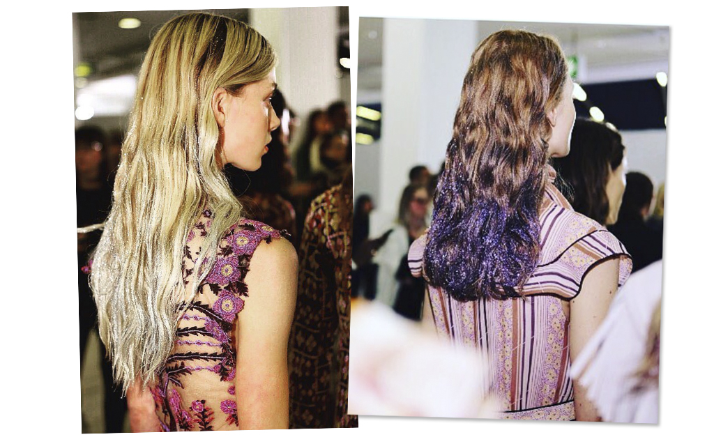 Cabelos com glitter dominam a passarela de Giambattista Valli em Paris. Topa?