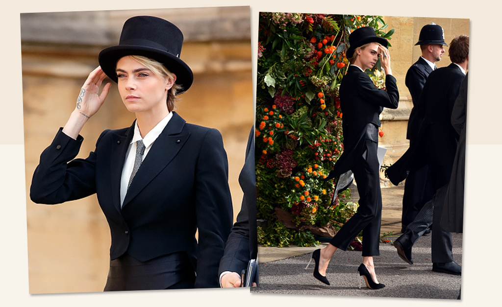 Cara Delevingne precisou pedir autorização a Princesa Eugenie para usar terninho em seu casamento