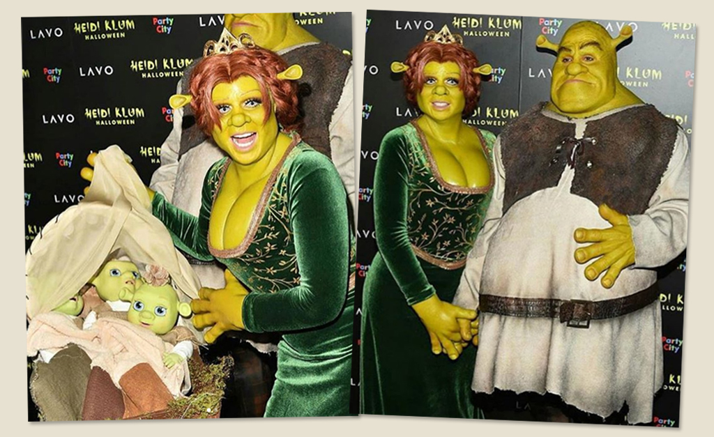 Para 19ª edição de seu concorrido Halloween, Heidi Klum encara horas de maquiagem para virar… Fiona