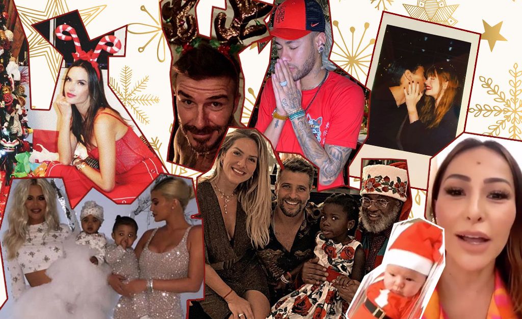 Festa, bons desejos, comilança e troca de presentes! Vem ver como as celebs comemoraram a noite de Natal
