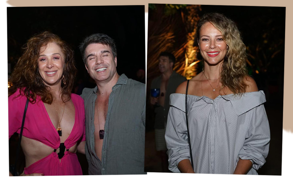 Claudia Raia e Paolla Oliveira entram no clima praiano e apostam em cabelos ‘ao natural’ na noite de Trancoso