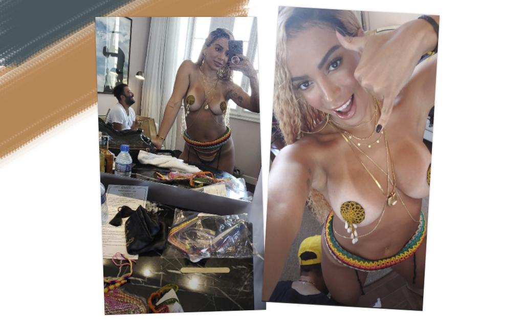 Vem clipe novo e sexy por aí! Anitta divulga fotos da gravação de sua nova música com J Balvin, Mc Zaac e Tropikillaz