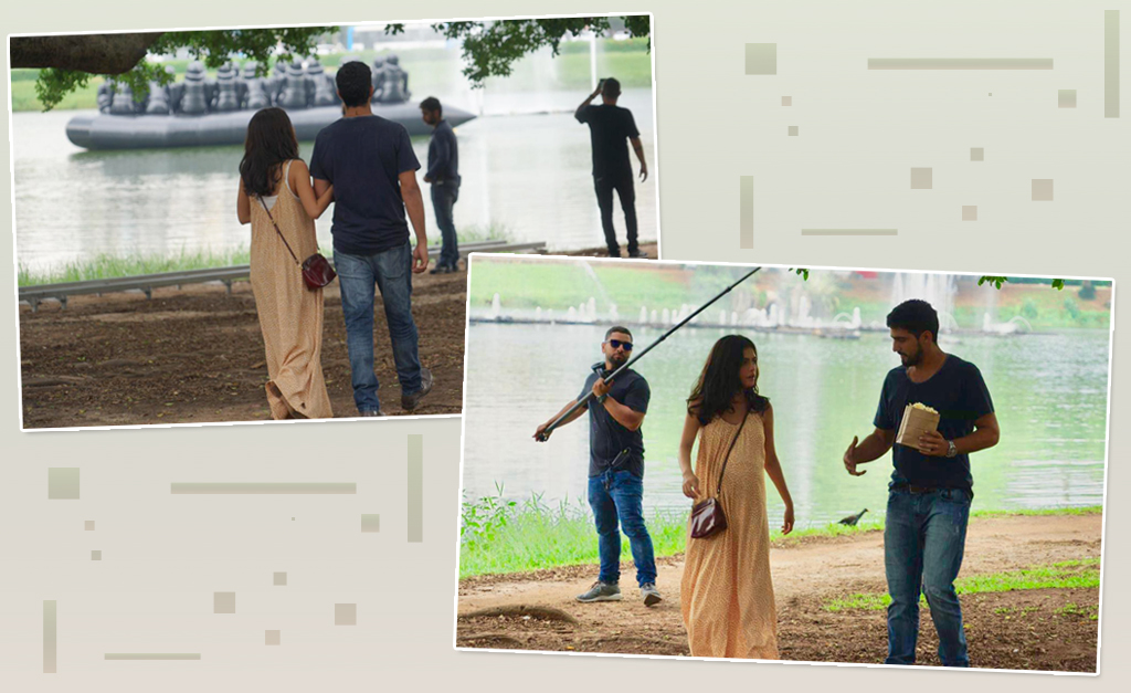Flagramos gravação da nova novela da Globo com obra de Ai Weiwei em pleno parque do Ibirapuera. Entenda!