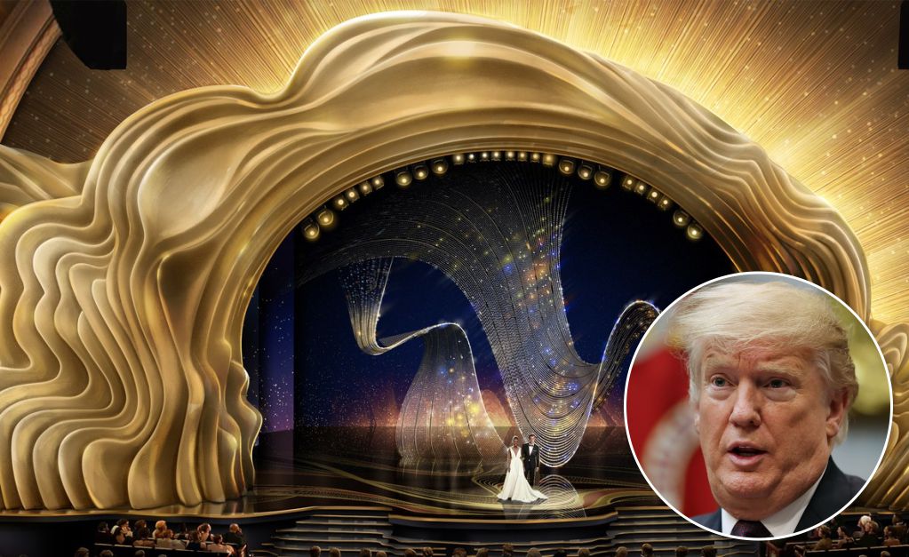Para galera do Twitter, haviam muitas semelhanças entre o penteado de Trump e o palco do Oscar… Entenda!