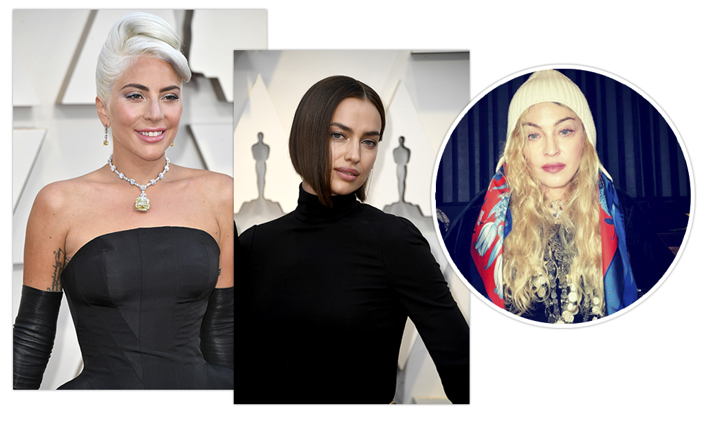 Lady Gaga brilha, ignora Irina Shayk no anúncio do Oscar e gera ciúmes em Madonna…Vem saber!