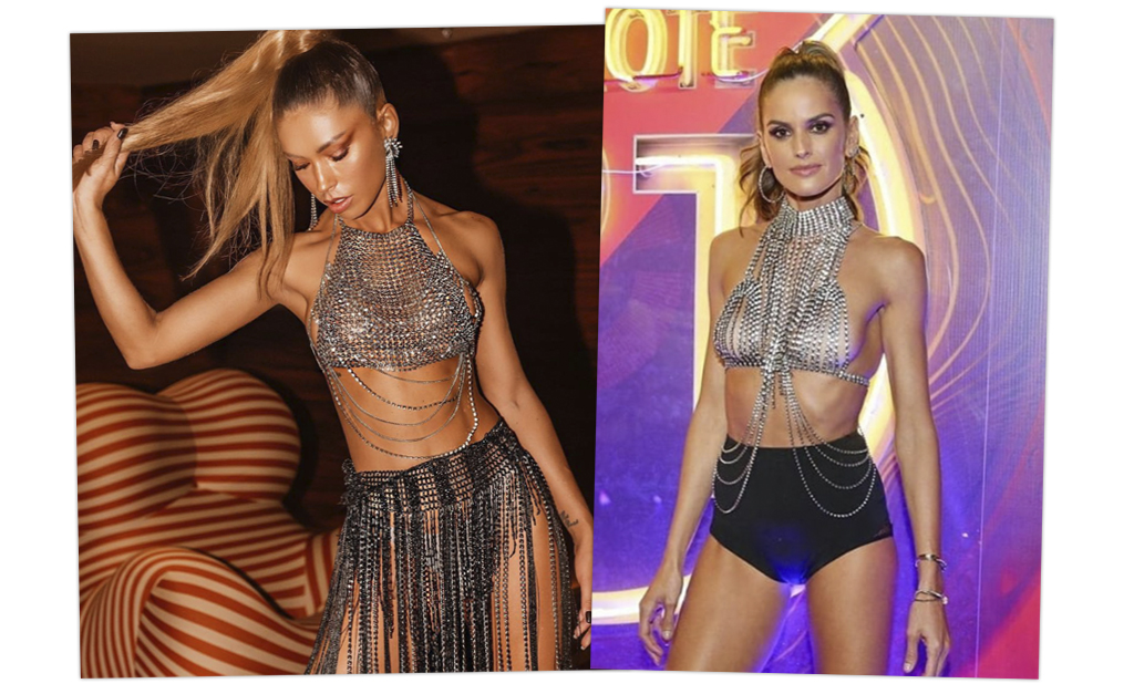 Izabel Goulart e Diana Villas Boas apostam em looks quase iguais para curtir o CarnaUOL