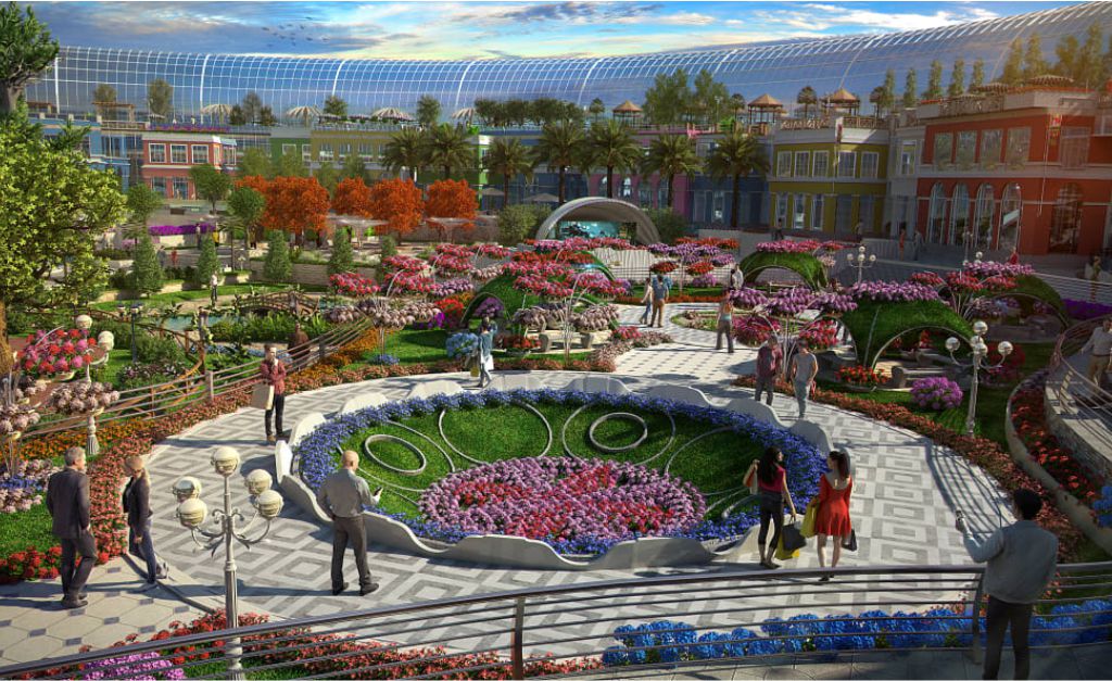 Novo shopping de Dubai promete revolucionar o varejo com mistura de centro comercial e jardim botânico
