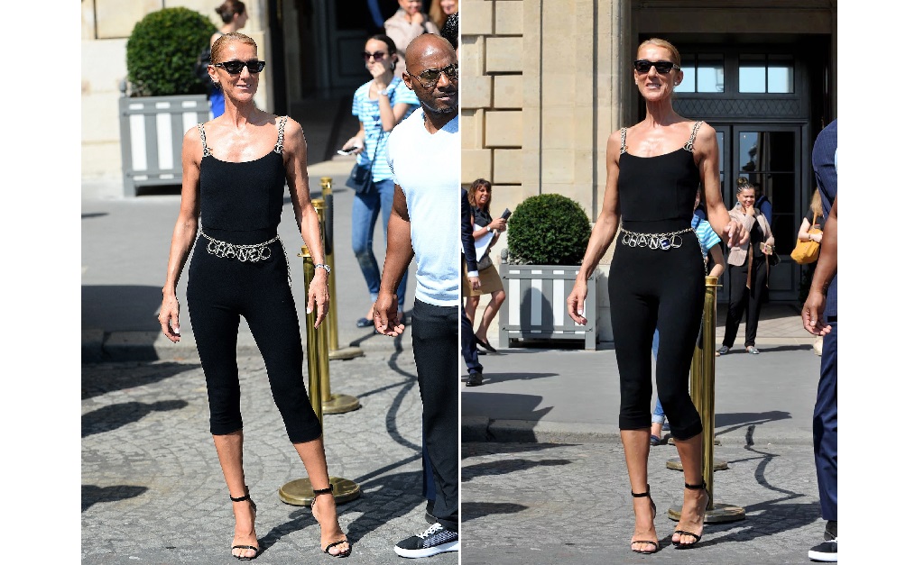 De passagem por Paris, Céline Dion usa look básico de mais de R$ 26 mil para dar uma “voltinha” na cidade