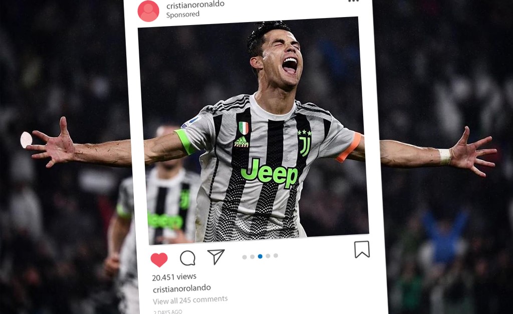 Cifras em jogo: Cristiano Ronaldo e o boom do publipost