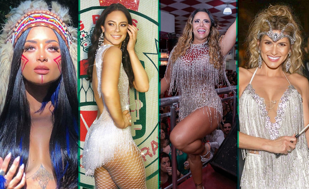 Movimentação de musas na Marquês de Sapucaí em 2020! Elas são as rainhas de bateria das escolas do grupo especial
