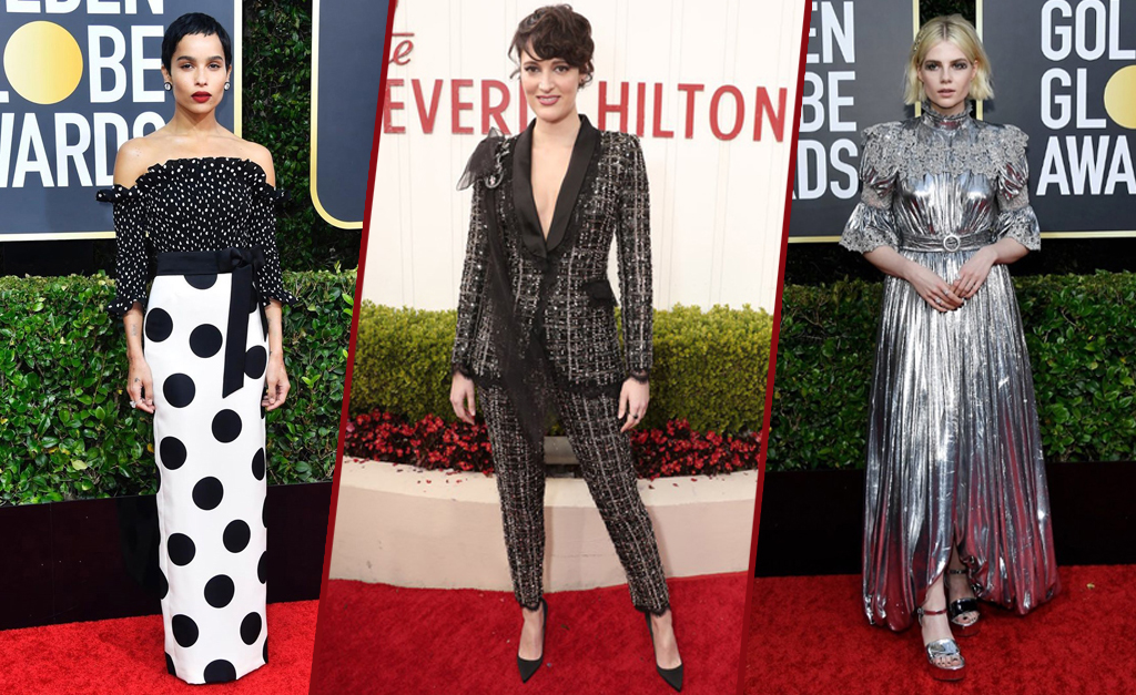 Poucos ousaram – e arrasaram – no tapete vermelho do Globo de Ouro. Confira as celebs mais fashionistas da noite