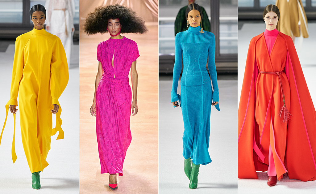 Mais cor, por favor! Color block e tons vibrantes invadem as passarelas da semana de moda de Nova York