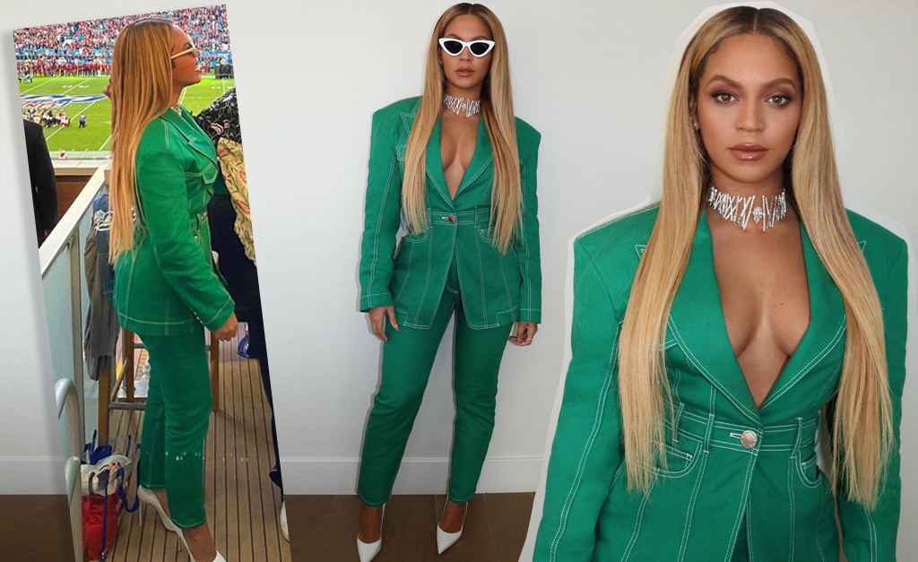 Beyoncé veste look Balmain de R$ 14 mil para curtir o Super Bowl em Miami