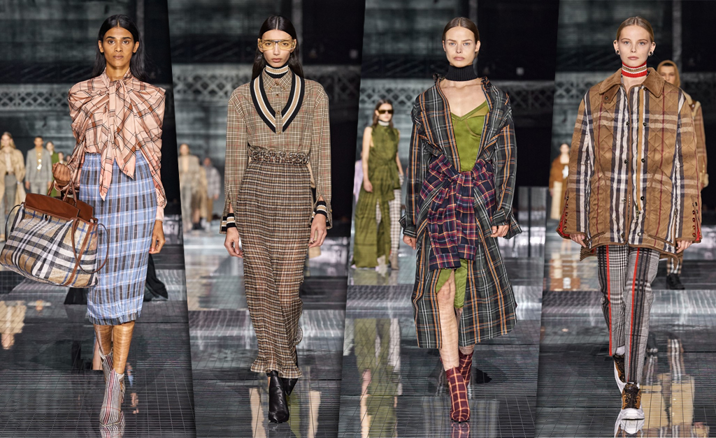 Xadrez, xadrez e mais xadrez… aposta para o Outono/Inverno 2020 da Burberry é tudo junto e misturado!