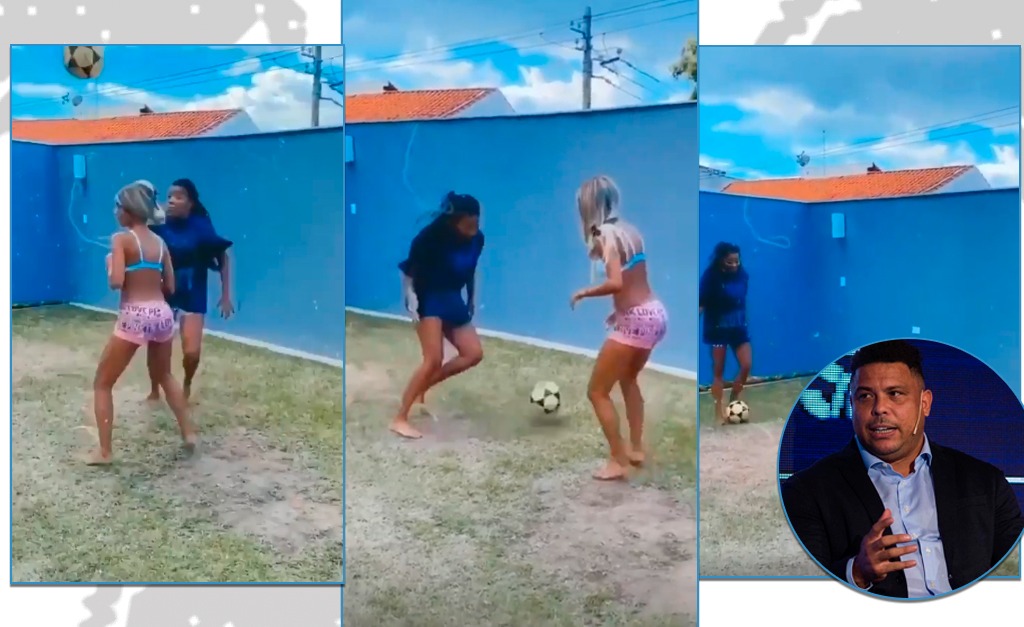Ludmilla mostra habilidade no futebol e ganha elogio de Ronaldo Fenômeno: “Caraca, não sabia desse seu talento”