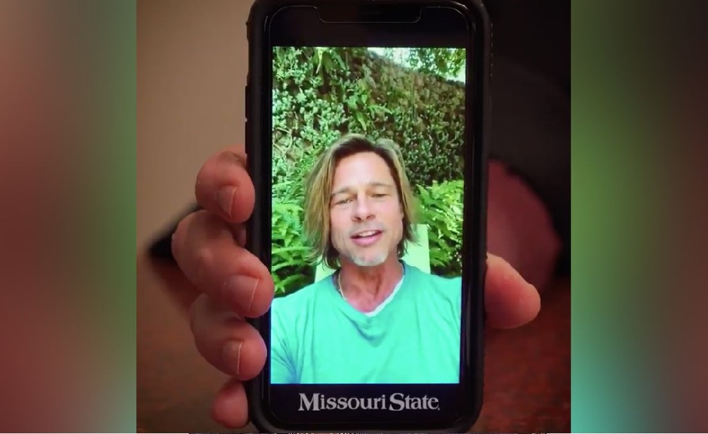 “Oi, pessoal. Aqui é o Brad!” Formandos dos EUA ganham vídeo de parabéns do cada vez mais “gente boa” Brad Pitt