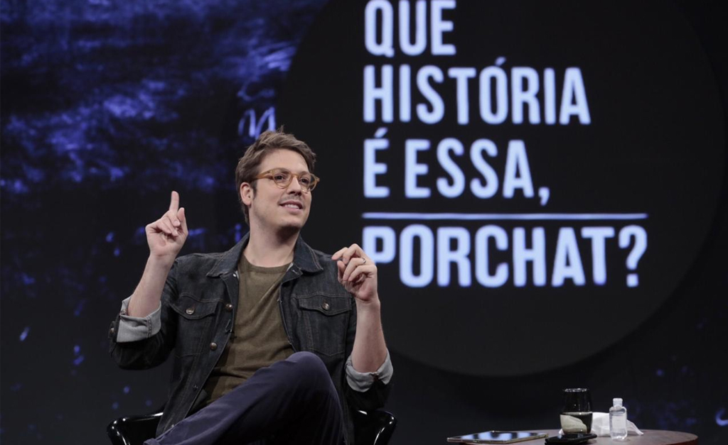 Fábio Porchat volta com 2ª temporada de ‘Que História é Essa?’ em versão virtual e revela: ‘Meu primeiro crush famoso foi Deborah Secco’