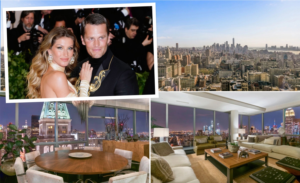 Apê que Gisele e Tom Brady venderam em 2018 por R$ 76,3 mi volta aos classificados com desconto milionário