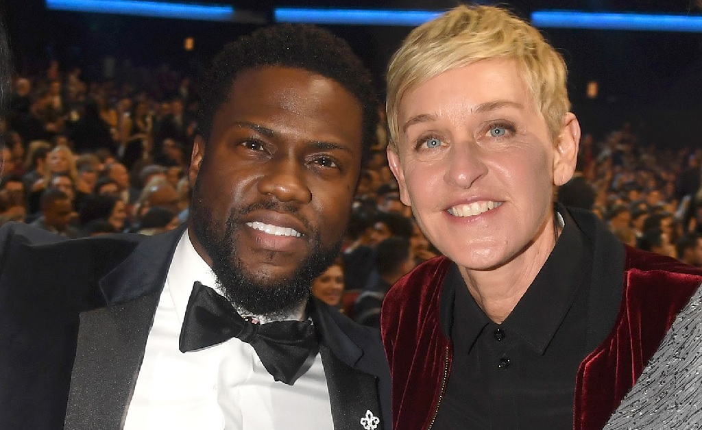 Ellen DeGeneres é clicada conversando com Kevin Hart, o comediante ‘expulso’ do Oscar