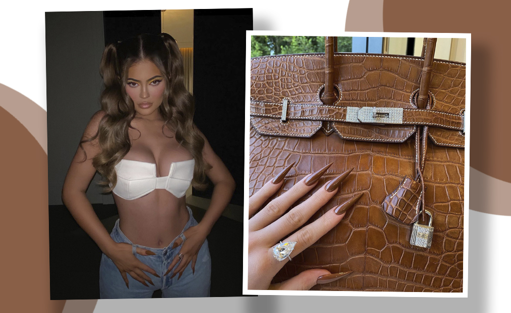 Ostentação, eu? Kylie Jenner exibe solitário de R$500 mil e uma das bolsas mais caras do mundo em apenas um clique