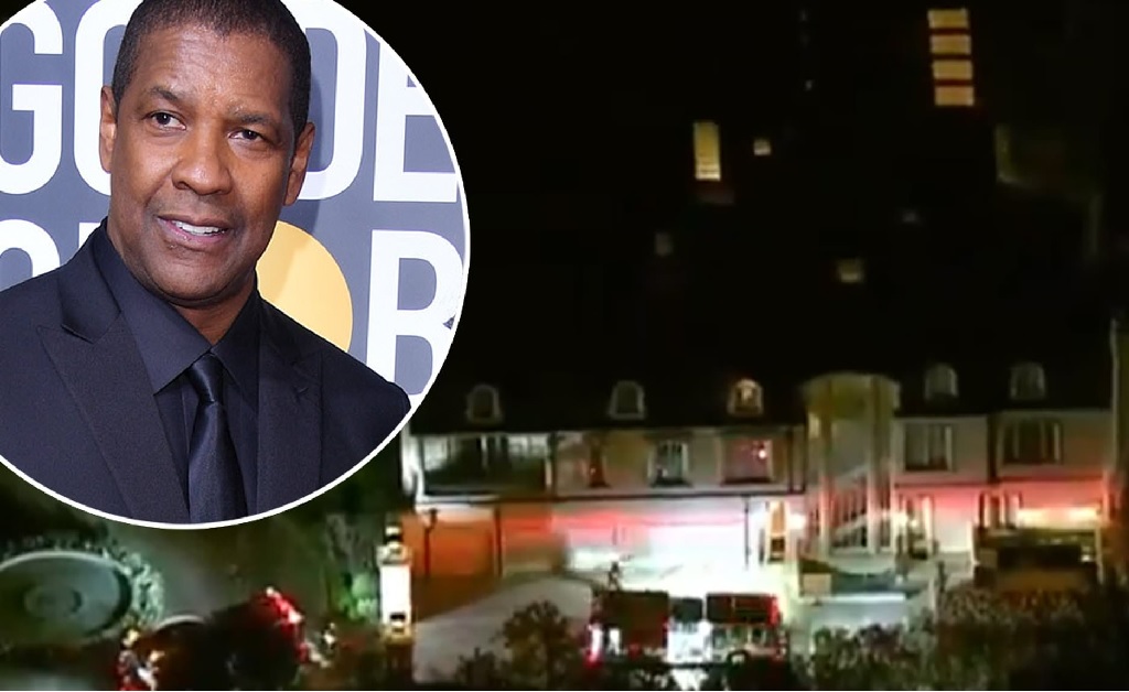 Bombeiros são chamados às pressas para conter indício de incêndio no château de Denzel Washington. Aos fatos!