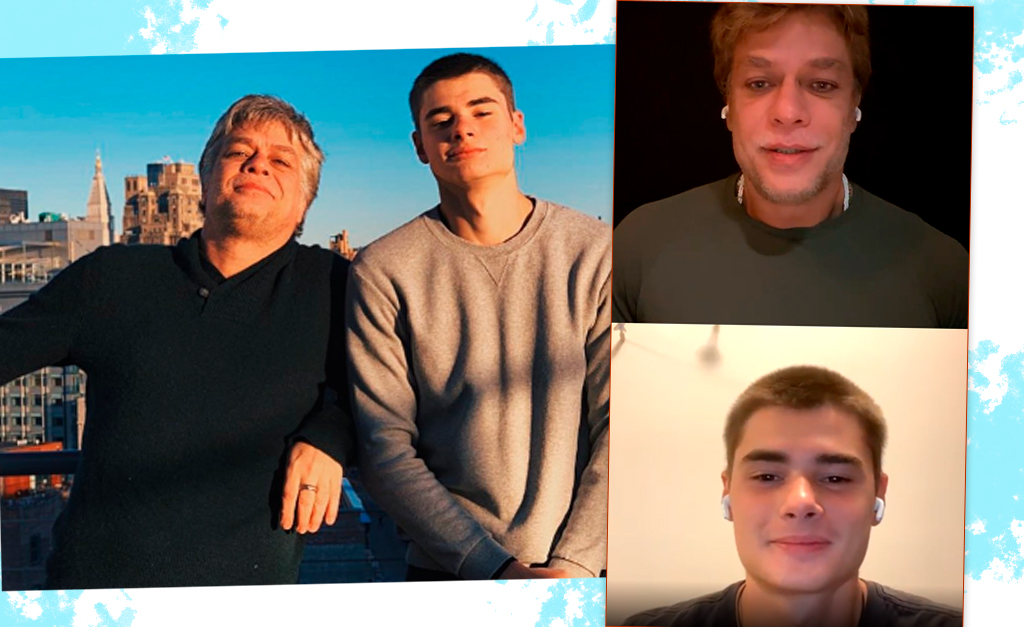 João Assunção abre o jogo em live com o pai, Fábio Assunção: “Quando faço personagens, faço para as pessoas”