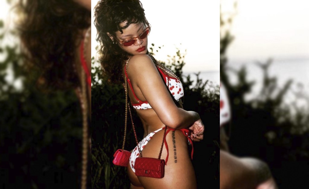 Rihanna é flagrada em posto de gasolina por fã em Barbados e brinca: “Não vim colocar gasolina e nem estou dirigindo”