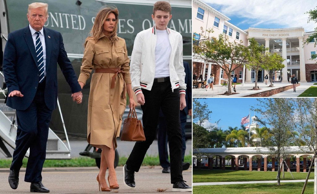Visita de Melania Trump à escola da Flórida pode ser pista de que ela e seu marido vão mesmo se mudar pra lá