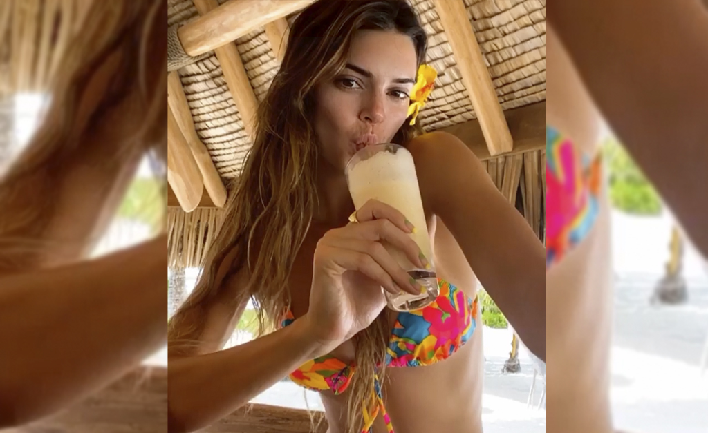 Kendall Jenner mergulhou de cabeça na tequila durante a quarentena da Covid-19. Entenda essa história!