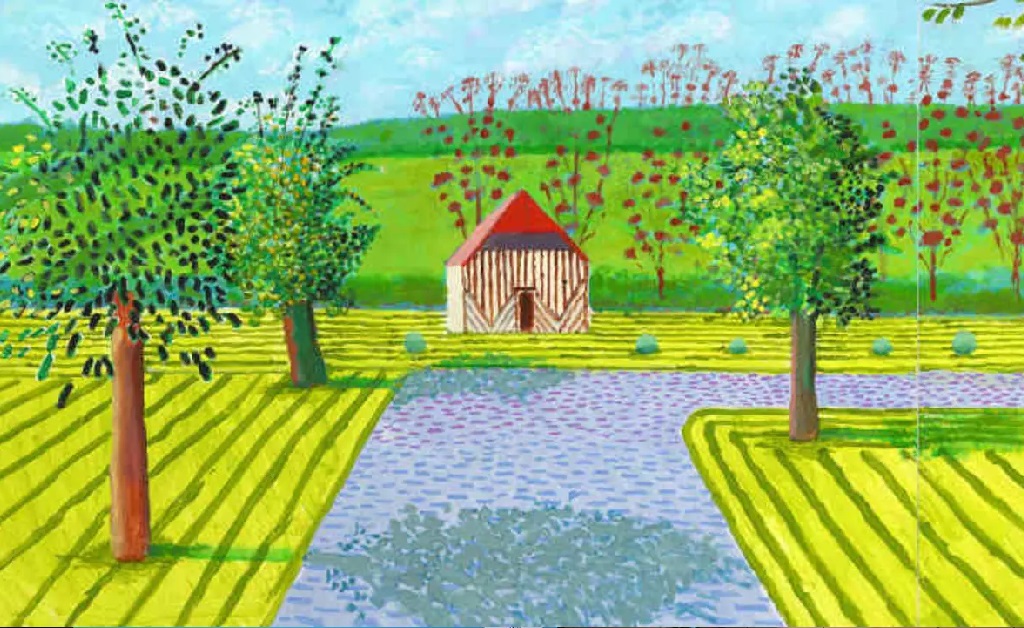 David Hockney foi morar na França para de se proteger da Covid-19, e resultado foi um mergulho no trabalho