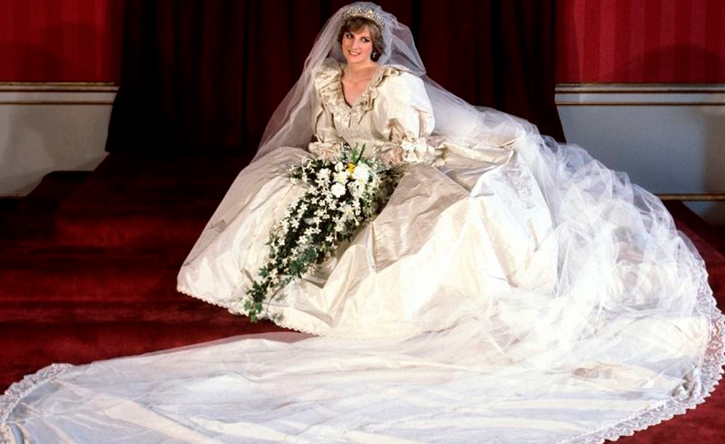 Icônico vestido de noiva de Lady Di, guardado a sete chaves pelos filhos, será exposto ao público em Londres