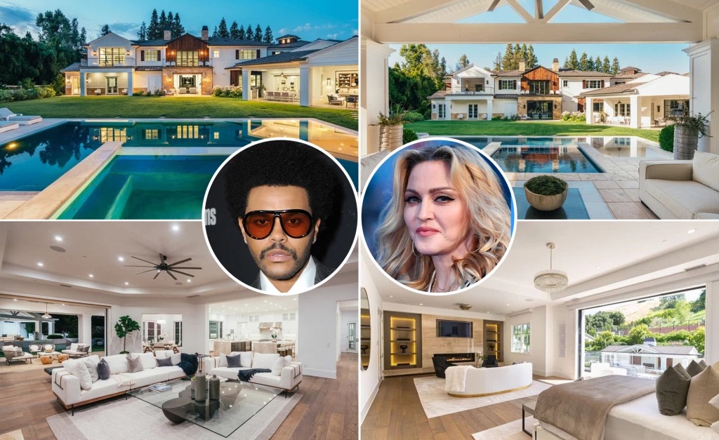 Madonna compra château de The Weeknd na Califórnia com ‘descontão’ de quase R$ 34,3 milhões. Vem conhecer o imóvel!