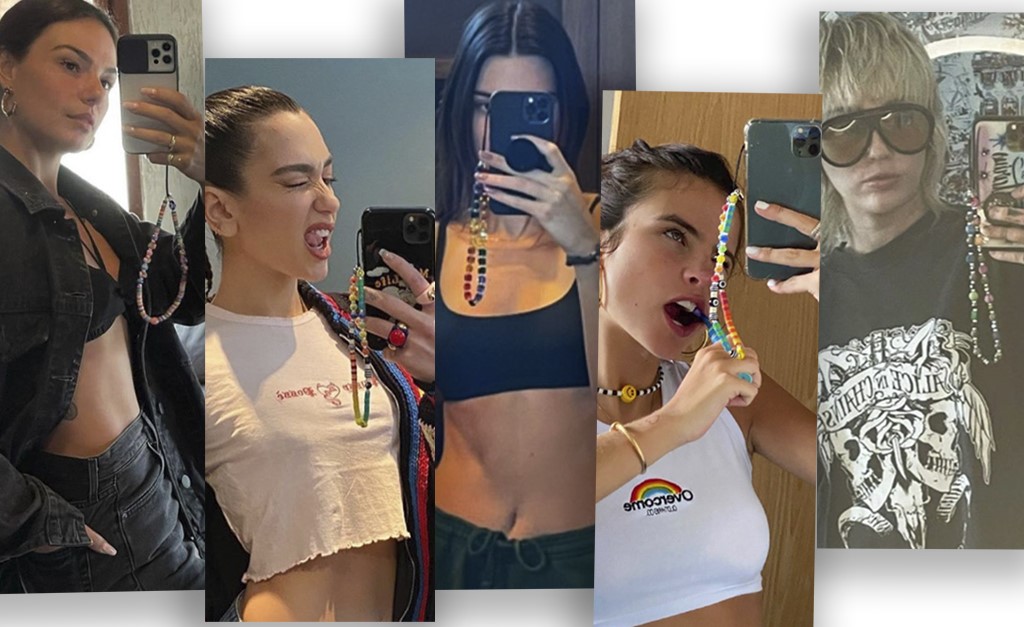 Phone Strap: alcinhas de celular, símbolo fashion dos anos 2000, ganham versão cool e o coração de Kendall Jenner, Dua Lipa e mais celebs