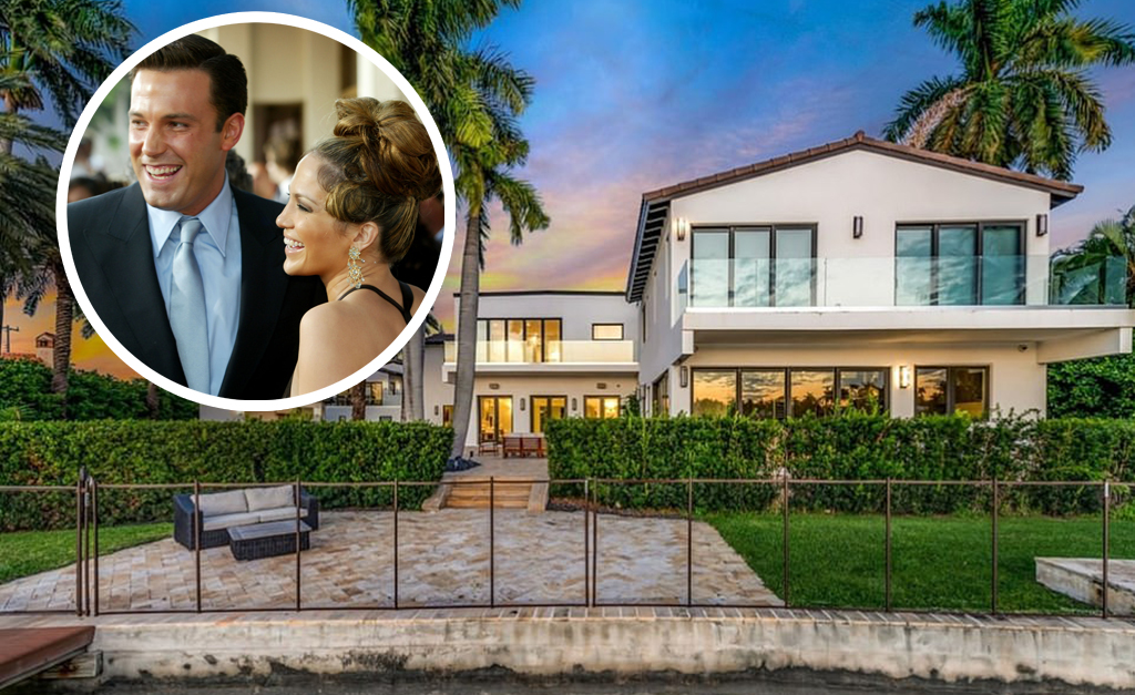 Jennifer Lopez paga 700 mil por mês para ter privacidade com o ‘mozão’ Ben Affleck em Miami. A gente explorou o château. Vem!