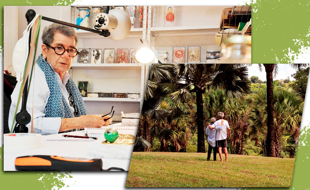 A artista plástica Jeanete Musatti e o colecionador Bruno Musatti estão entre aqueles que, na pandemia, decidiram trocar a cidade pelo campo.