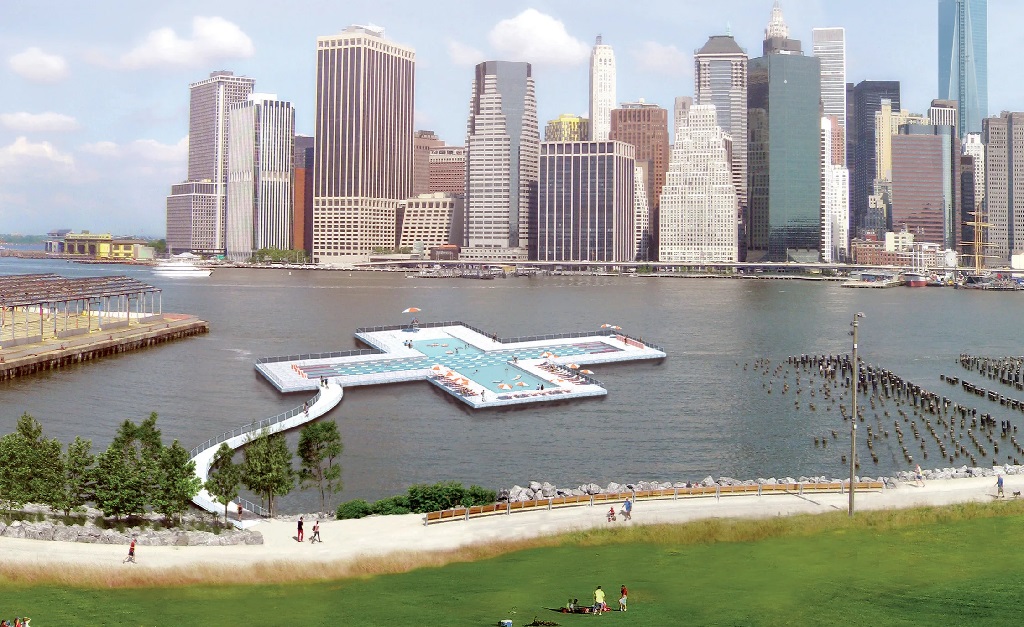 Nova York terá ‘piscinão’ flutuante no East River no próximo verão. E Glamurama conta os detalhes do projeto!