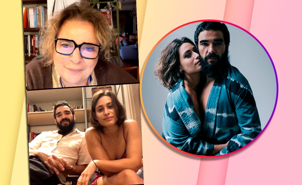 Trabalho, amor e pandemia… papo leve e solto com Caio Blat e Luisa Arraes, que garante: ‘Se ele se apaixonou por mim ensaiando no teatro está preparado para bastante coisa’