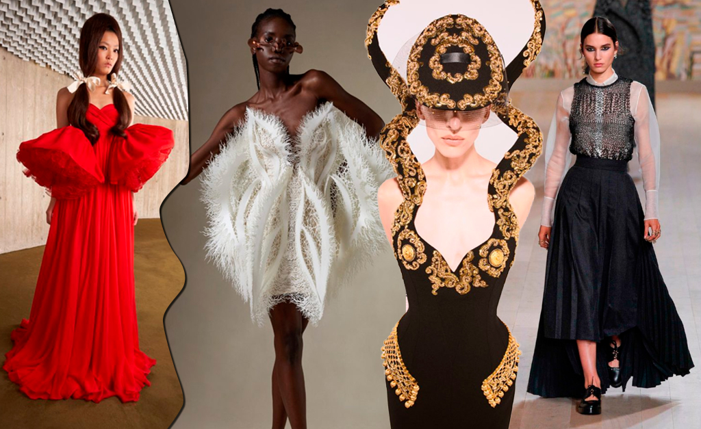 Giambattista Valli, Dior, Iris van Herpen e Schiaparelli… O que foi desfilado no primeiro dia da semana de Haute Couture?