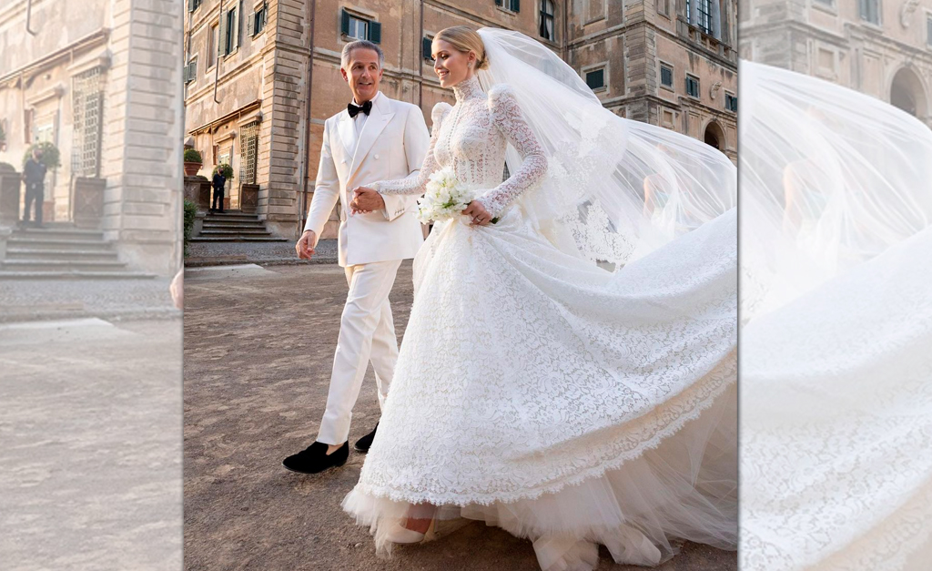 Kitty Spencer, sobrinha de Lady Di, usa três vestidos no casamento com empresário sul-africano Michael Lewis