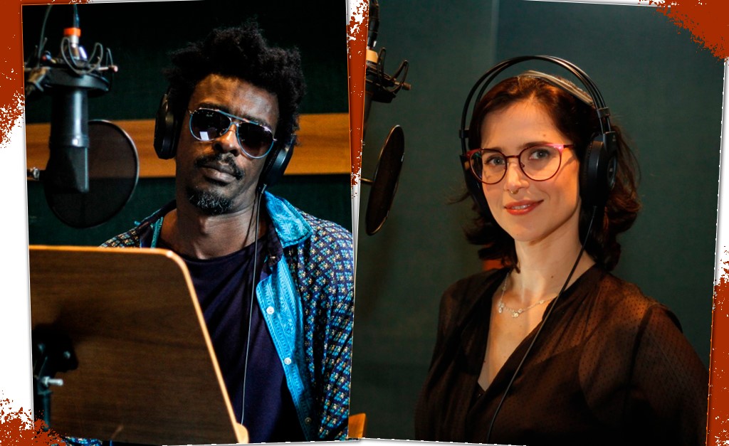 Prestes a lançarem áudio série sobre o tempo, Seu Jorge e Mel Lisboa revelam suas vontades e ansiedades sobre passado e futuro