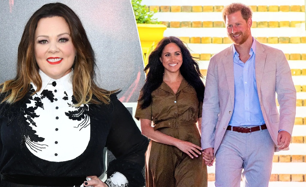 Atriz Melissa McCarthy chama Meghan Markle e Harry de ‘fofos’ e afirma que o casal mererce ter sua própria vida