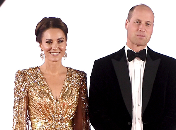 Kate Middleton surpreende ao surgir com vestido cravejado de pedrarias e transparência