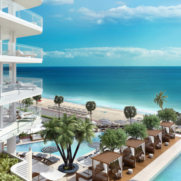Piscinas e vista-mar são atrativos do novo Four Seasons, em Fort Lauderdale